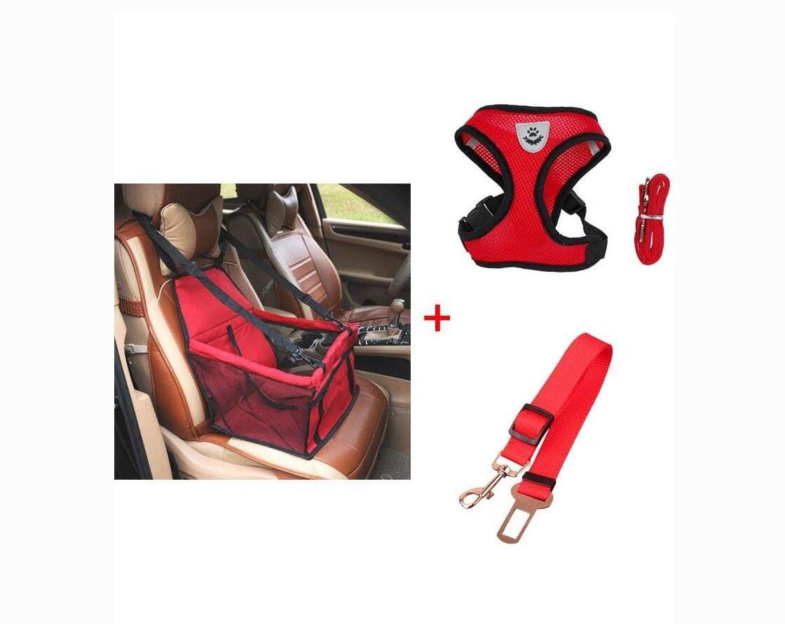 Pet Car Seat Carrier with Harness & Leash