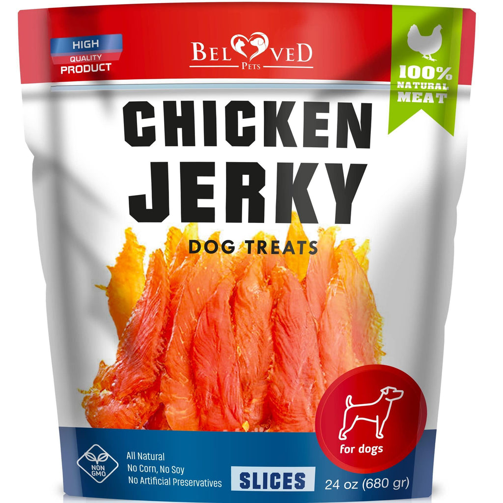 Chicken jerky dog treats 1.5 lb human-grade grain-free natural high-protein dog chews